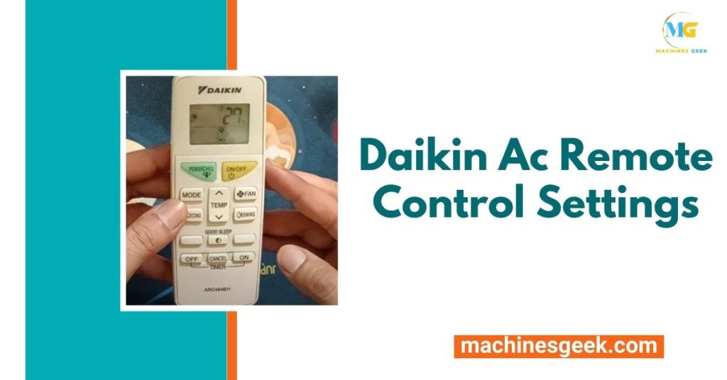 Daikin Ac Remote Control Settings