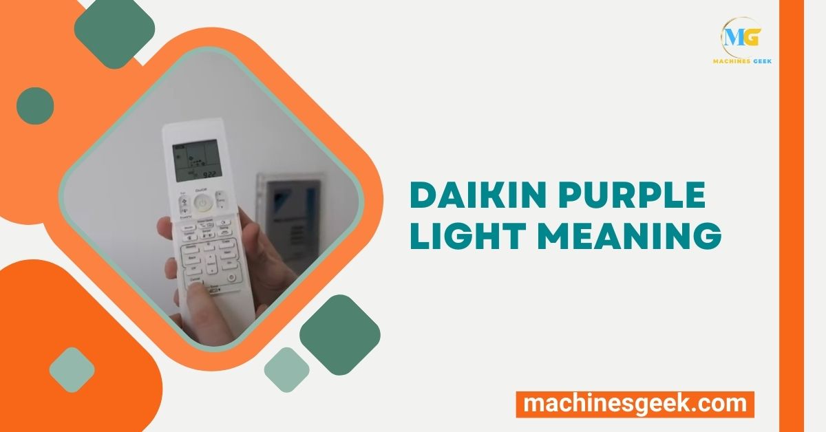 Daikin Purple Light Meaning