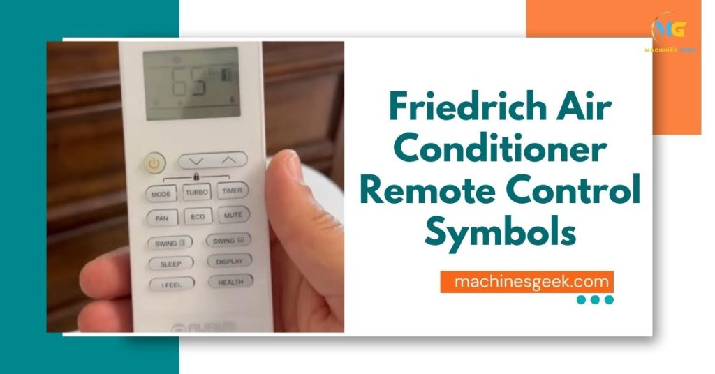 Friedrich Air Conditioner Remote Control Symbols