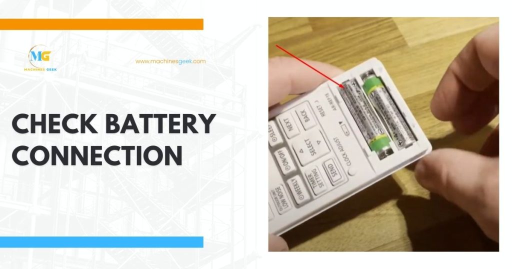 Check battery connection